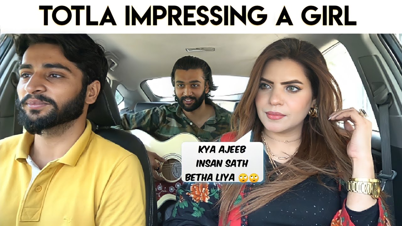 Totla Impressing a Cute Girl In Car With Singing | Reaction Video | Anas Rajput