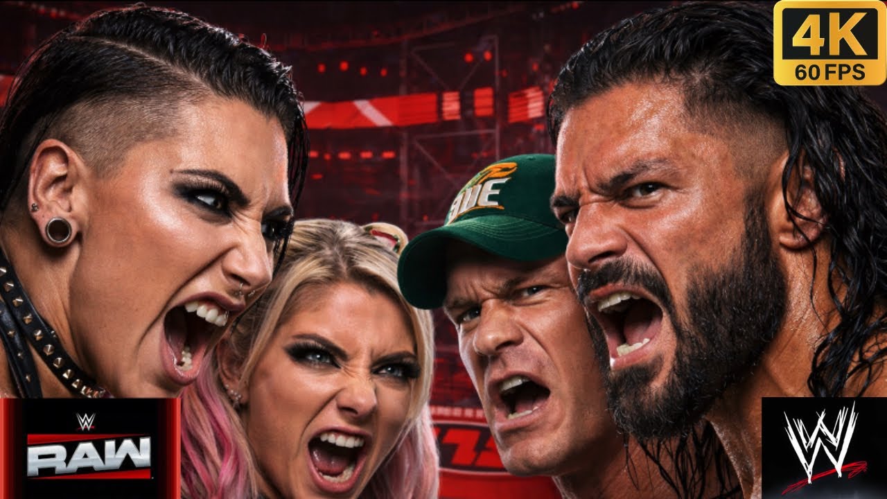 WWE Wrestling John Cena, Roman Reigns Vs Rhea Ripley, Alexa Bliss #wwe #ps5 #wwe2k25 #shorts #gaming