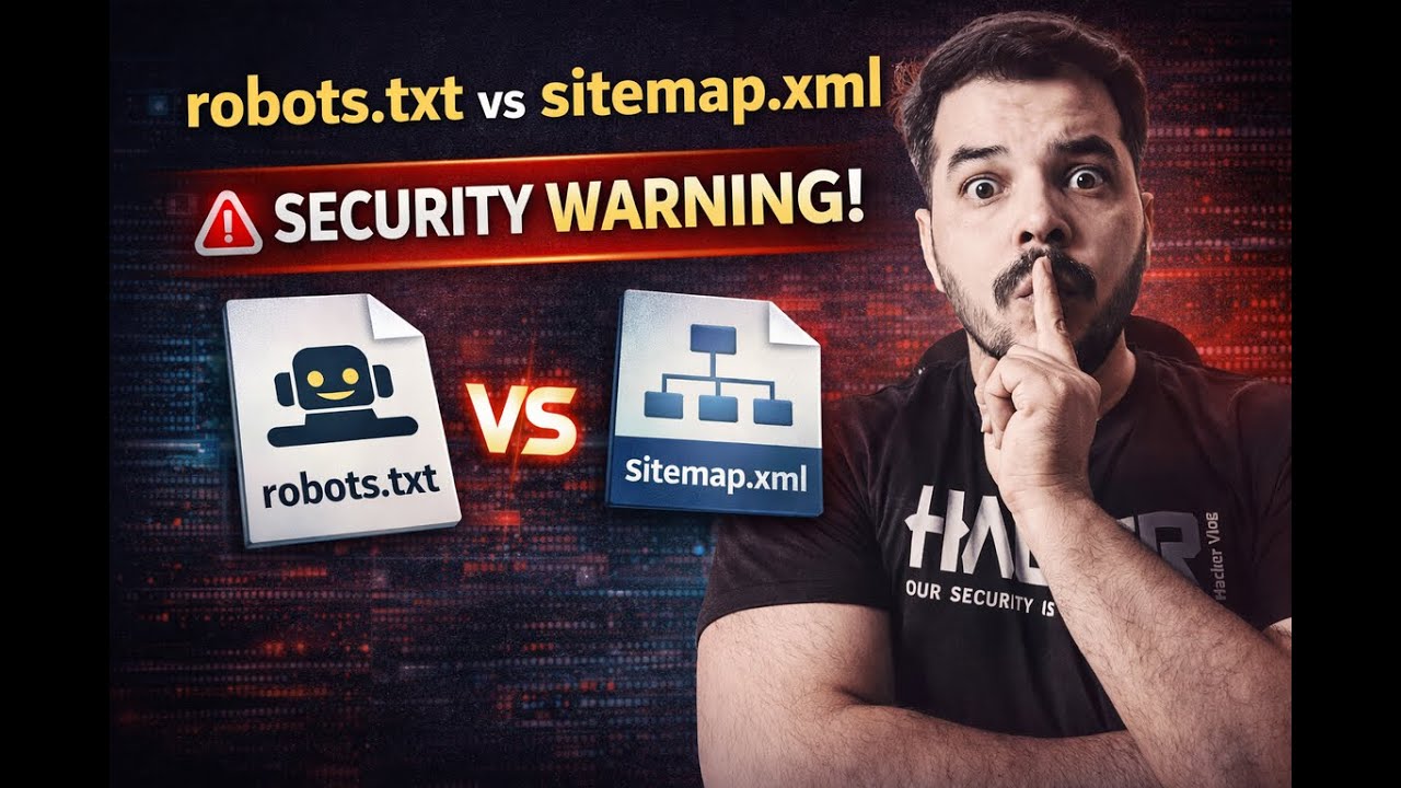 Why Hackers LOVE robots.txt & sitemap.xml (Pentesting Live) | hacker vlog
