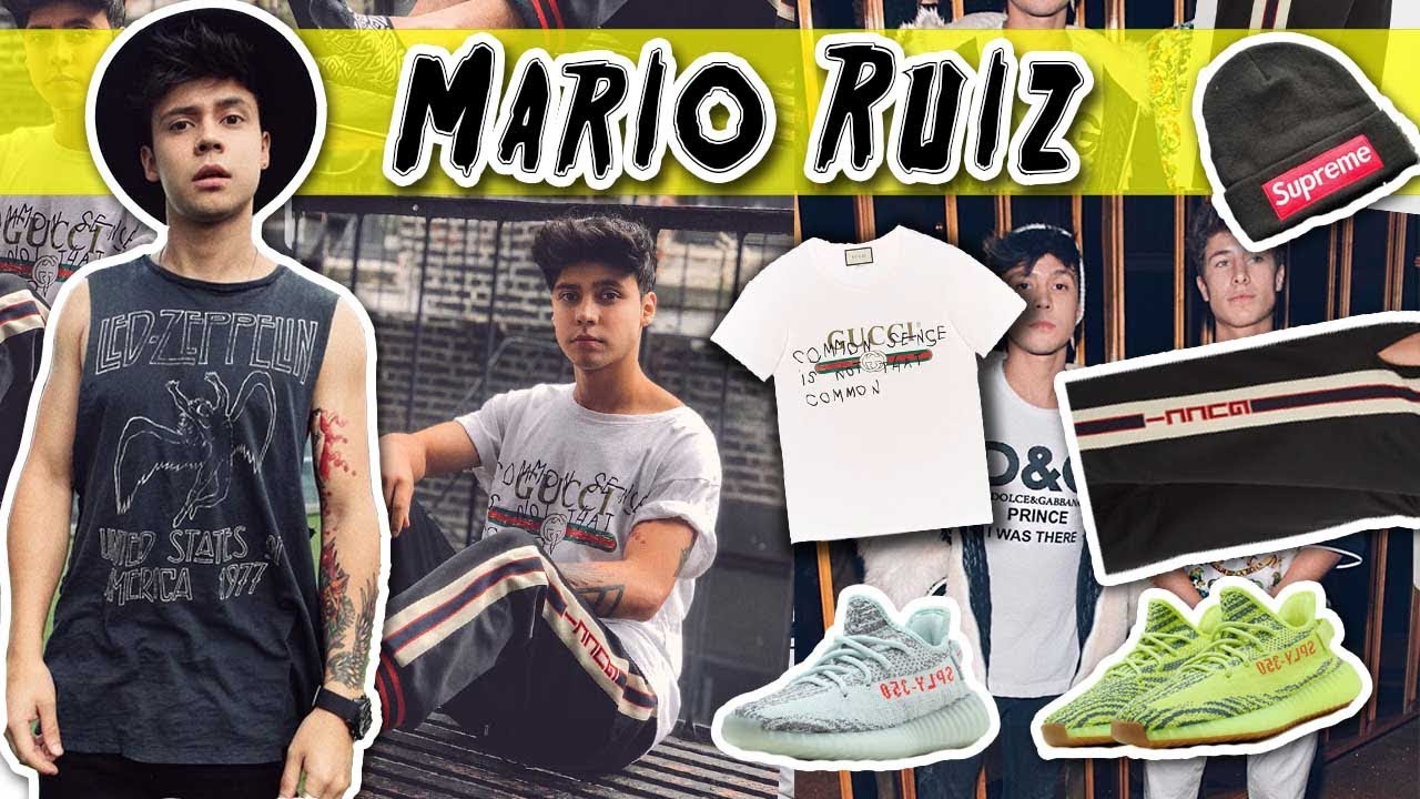 Mario Ruiz, cuánto cuesta la ropa que usa en sus vídeos ? GUCCI,Louis Vuitton, Supreme, etc.