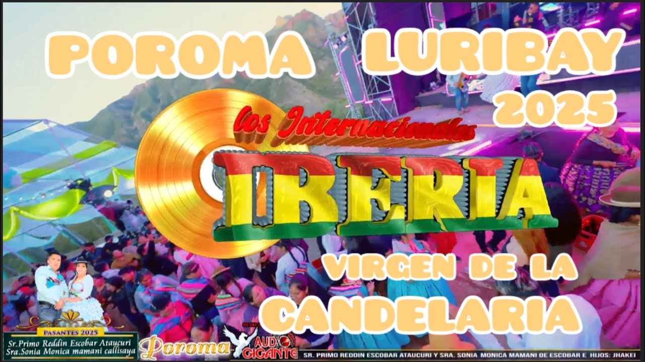 🎙️GRUPO IBERIA 🇧🇴 en POROMA LURIBAY 2025 VIRGEN DE  CANDELARIA