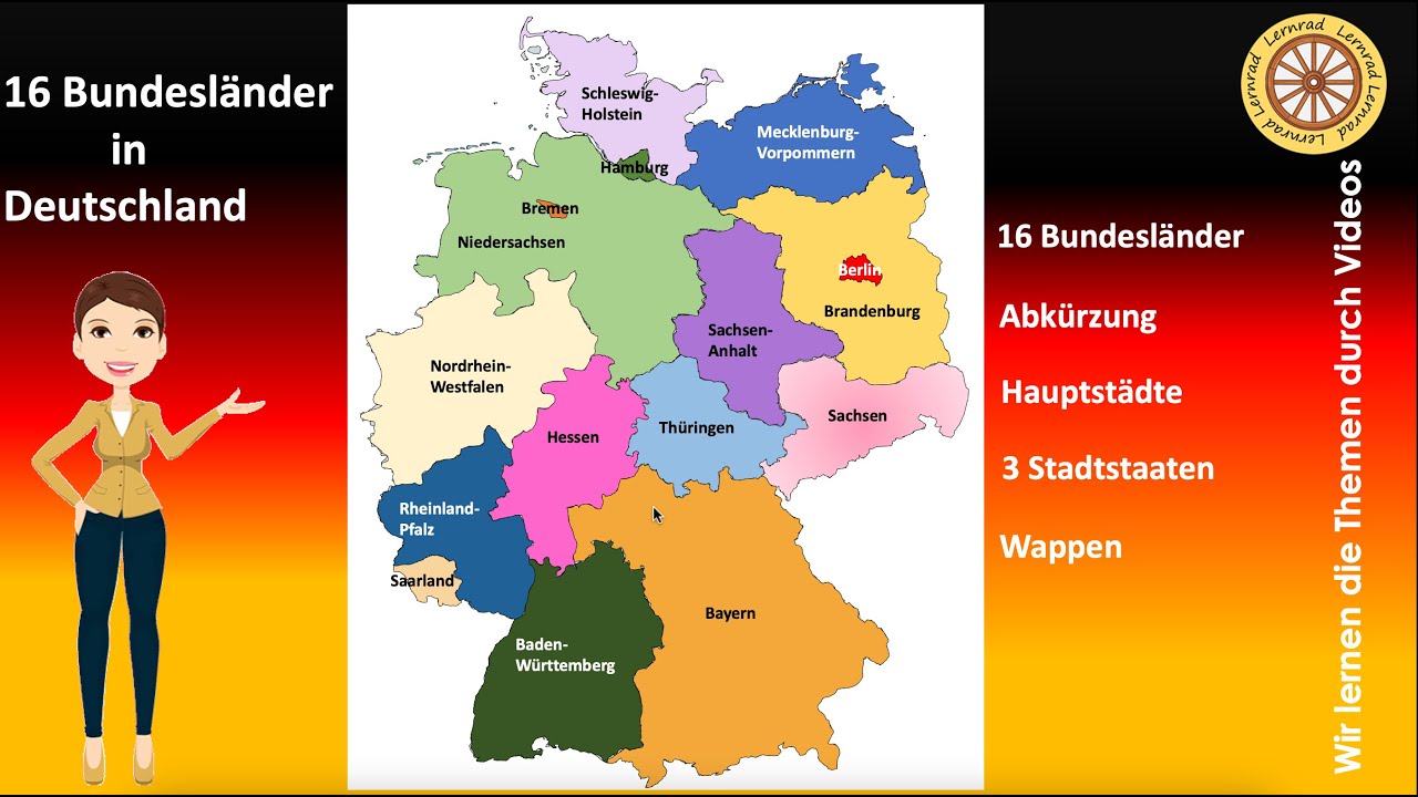 Die Bundesländer von Deutschland I Lernen mit Trick in 10 Minuten I Quiz I Grundschule I Erdkunde