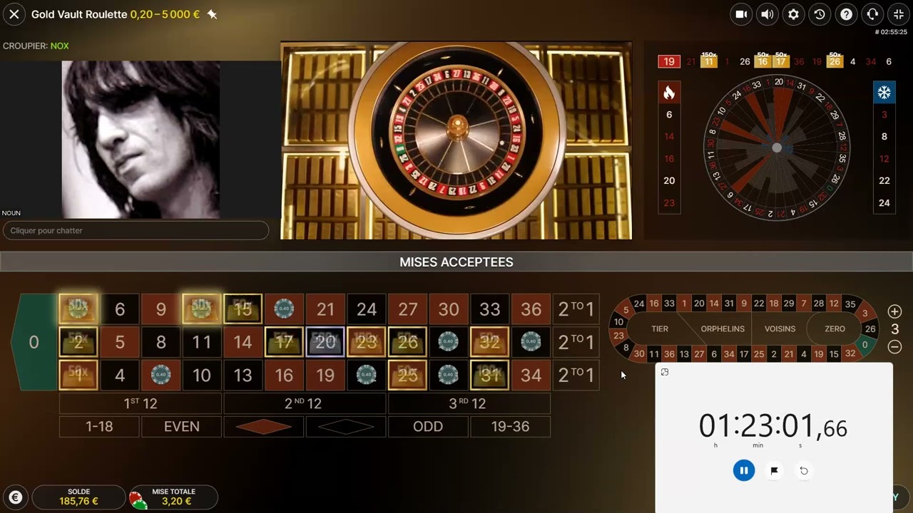 Gold Vault Roulette  ___  103 Euros Win  ___  System : Breaking Delays
