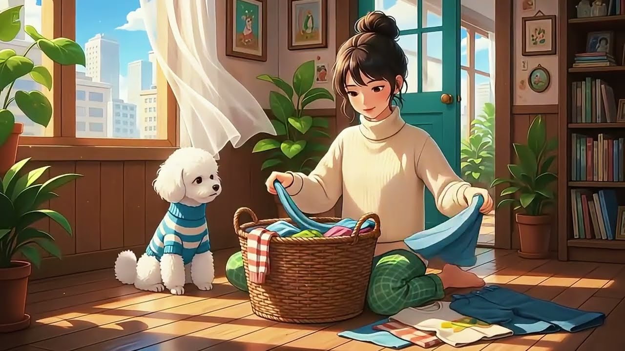 A Peaceful Sunday with My Beloved Dog 🐶