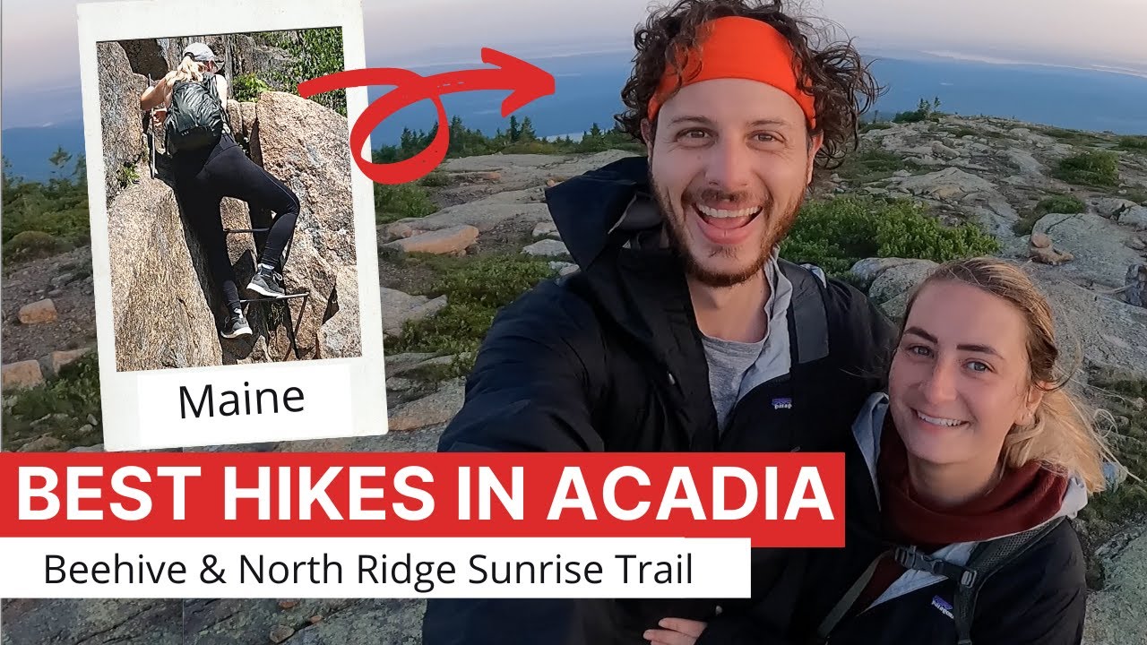 Cadillac Mountain North Ridge Trail Sunrise Summit Loop Hike, Beehive trail, Acadia, Maine, USA tour