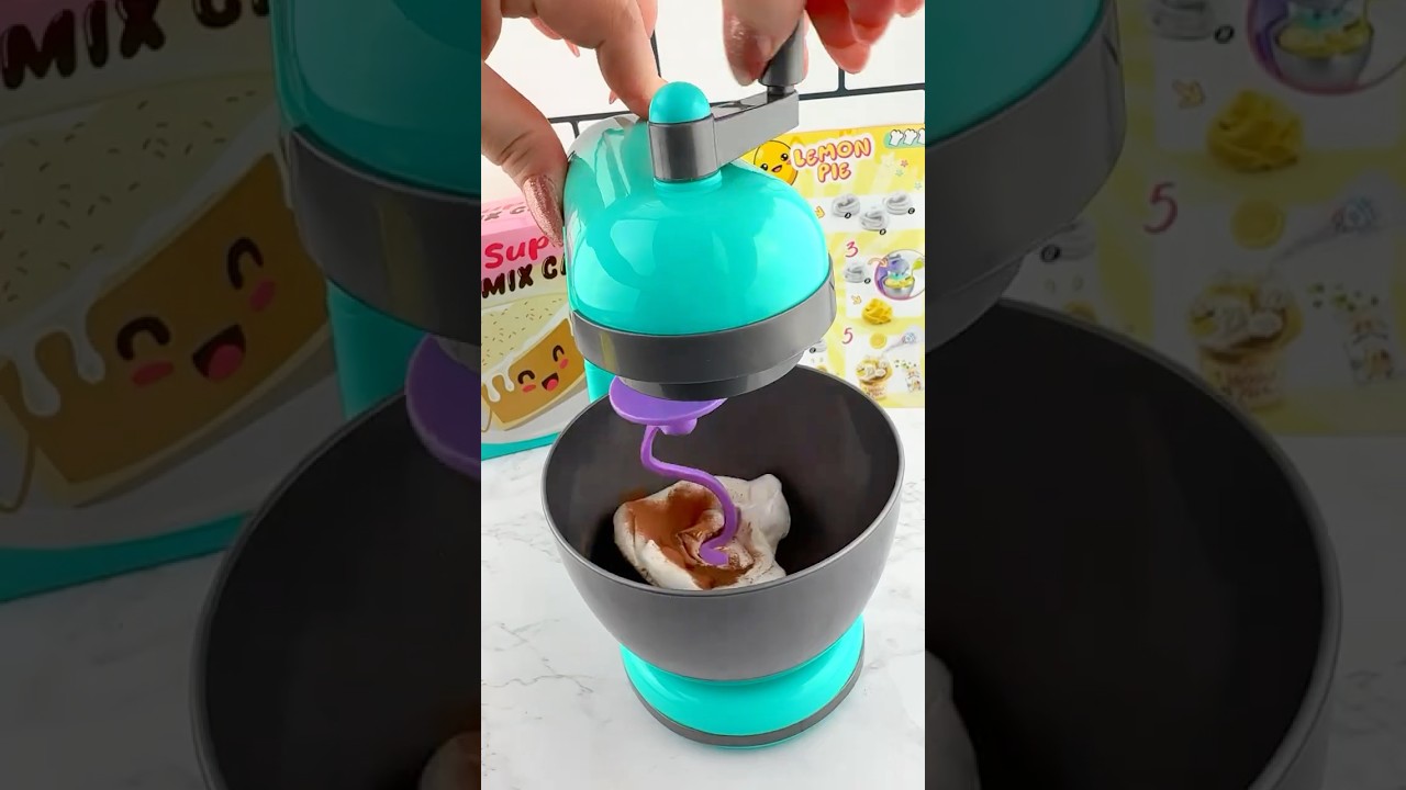 So Slime DIY Slime MIXER Machine Satisfying Video ASMR! 🍰 #shorts #fidgets #asmr