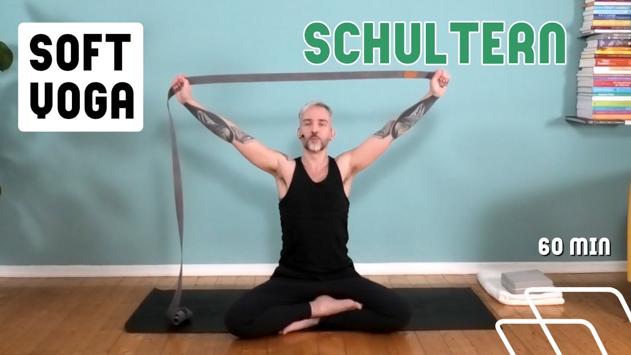⏰ 60:00 Minuten Soft Yoga | Yoga mit Gurt für die Schultern | Lockerung des Schultergürtels