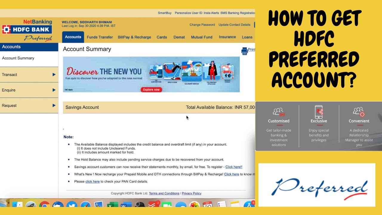 HDFC Preferred Banking Benefits | How to become HDFC Preferred Customer | How to get HDFC Preferred