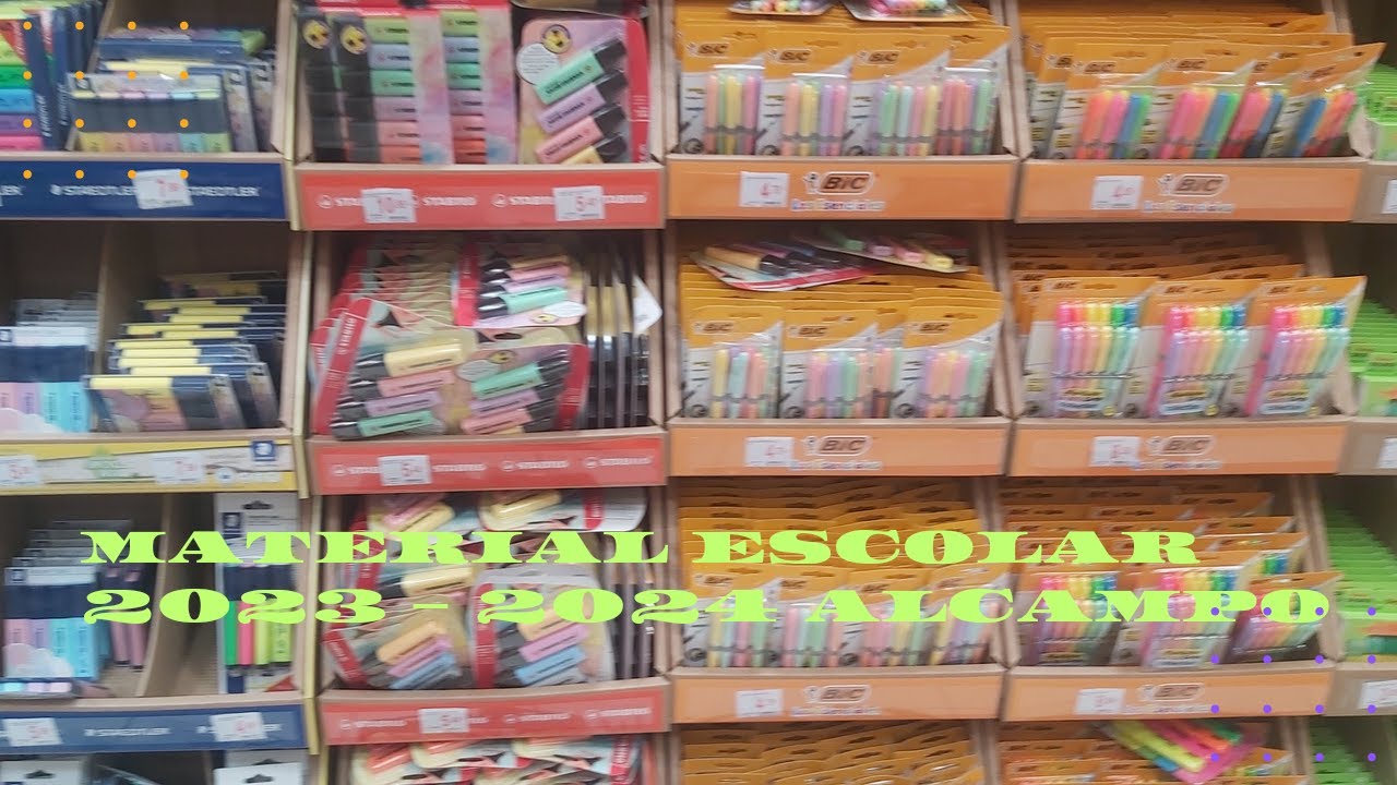 MATERIAL ESCOLAR PARA LA VUELTA AL COLE/ VUELTA AL COLE CON ALCAMPO