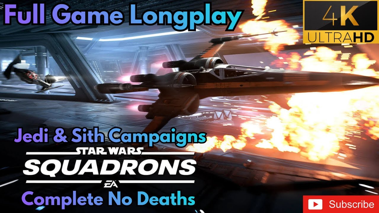 Star Wars Squadron's Full Game Longplay Complete Jedi And Sith Story's (UHD) No Deaths
