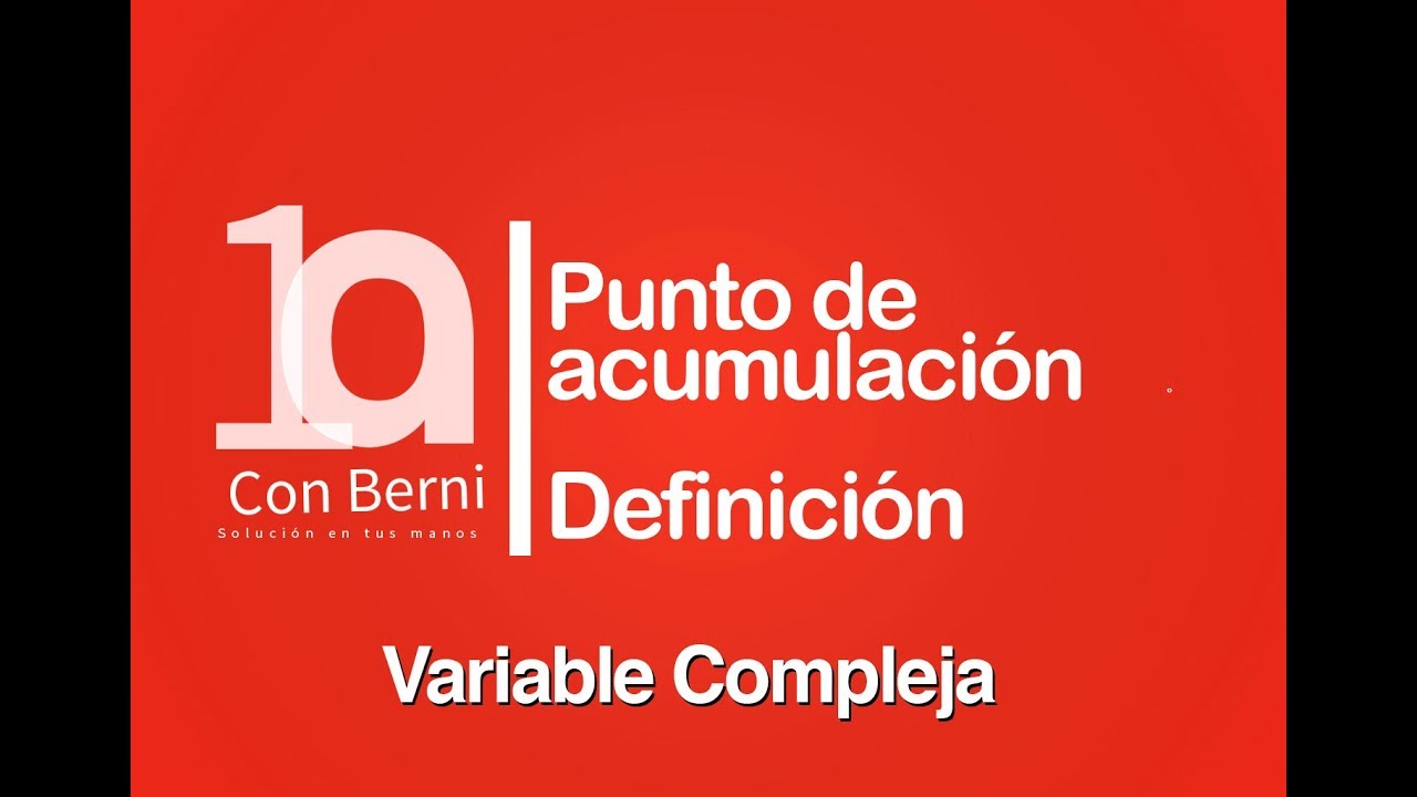 Punto de acumulación I Definición