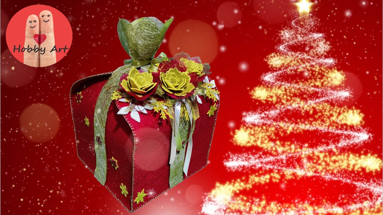 DIY Tutorial Portapanettone  in  feltro - Felt panettone holder