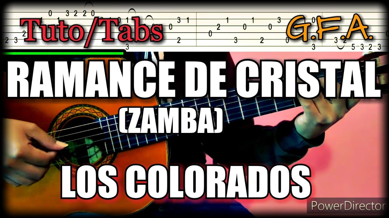 G.F.A.ROMANCE DE CRISTAL(Zamba)-Los Colorados-Punteo/Tablatura.