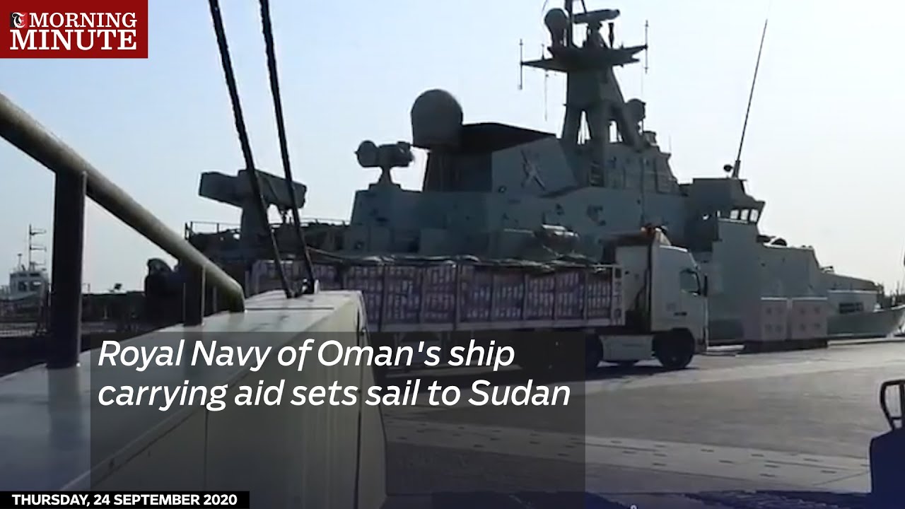 Royal Navy of Oman's ship carrying aid sets sail to Sudan