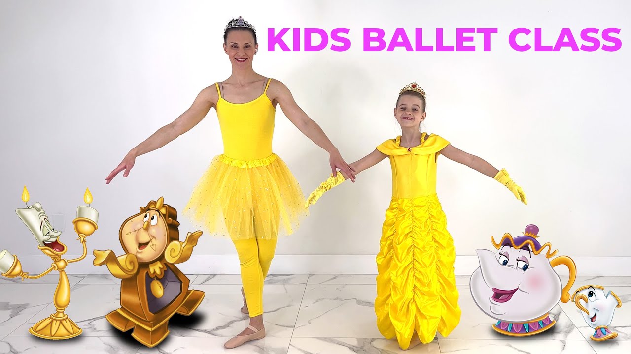 Ballet For Kids | Beauty And The Beast Ballet Class (Ages 3-8) | Be Our Guest & Tale As Old As Time