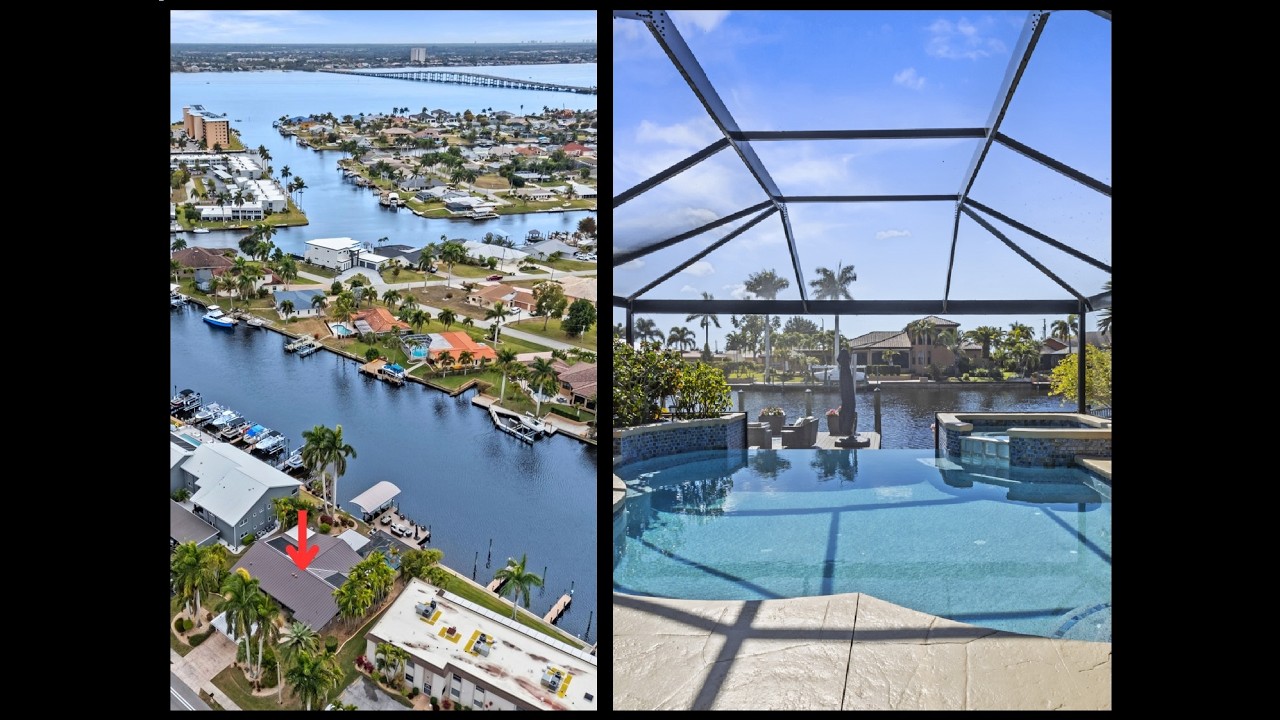 Just listed 2-13-26: Rare Cape Coral, FL 2-unit. Sailboat access + 200' canal + vanishing edge pool.
