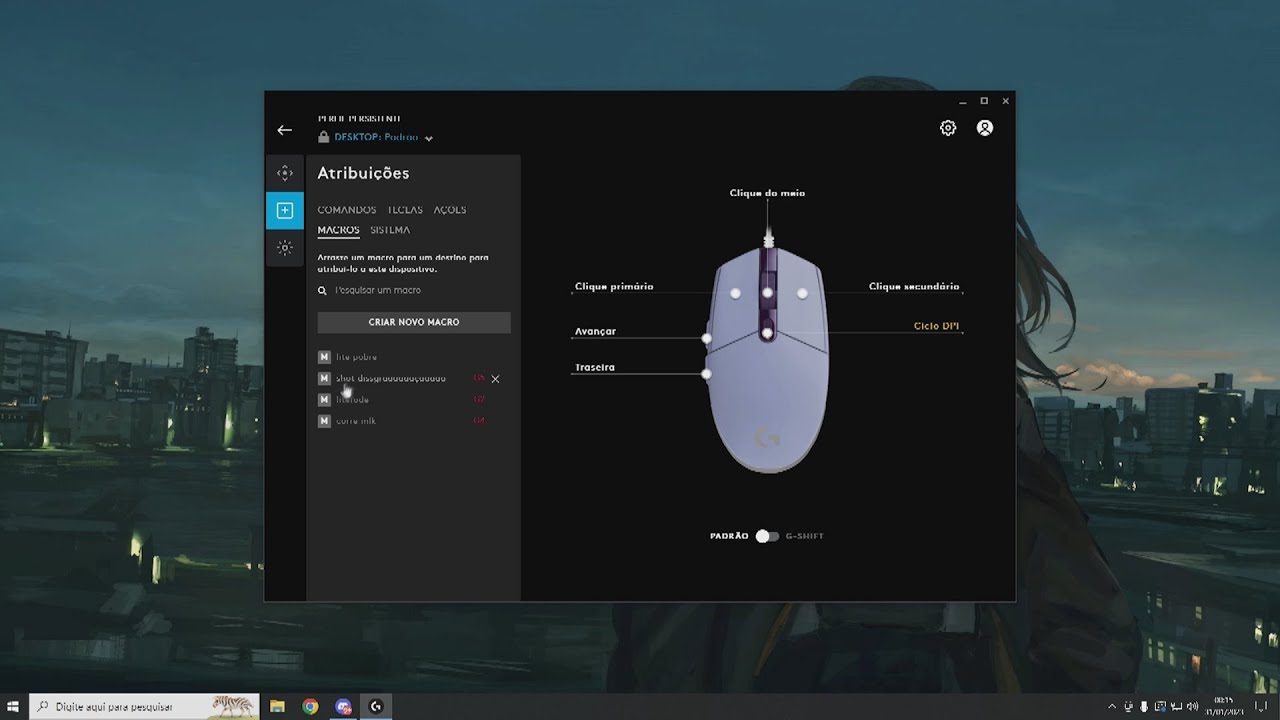 liberando macros logitech