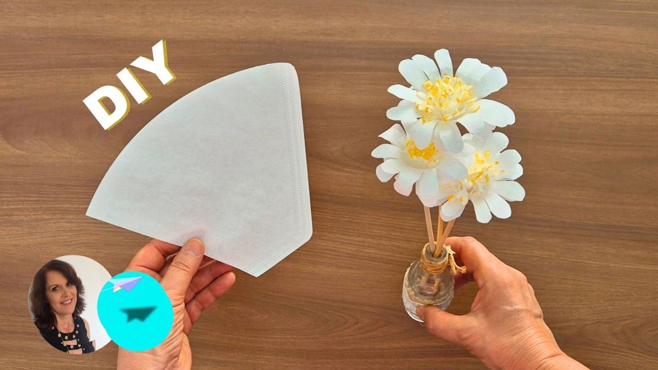 Flor de Papel Passo a Passo | Margarida 