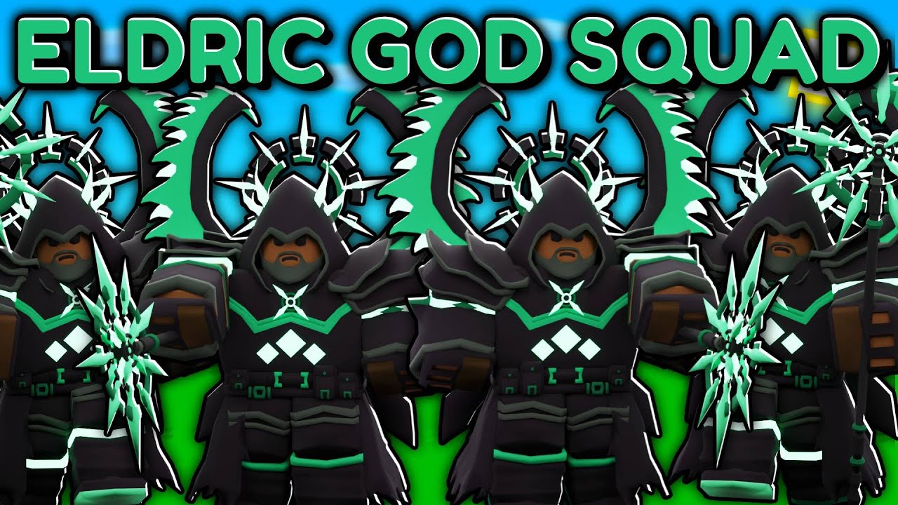 The Unstoppable ELDRIC GOD SQUAD In Roblox Bedwars!