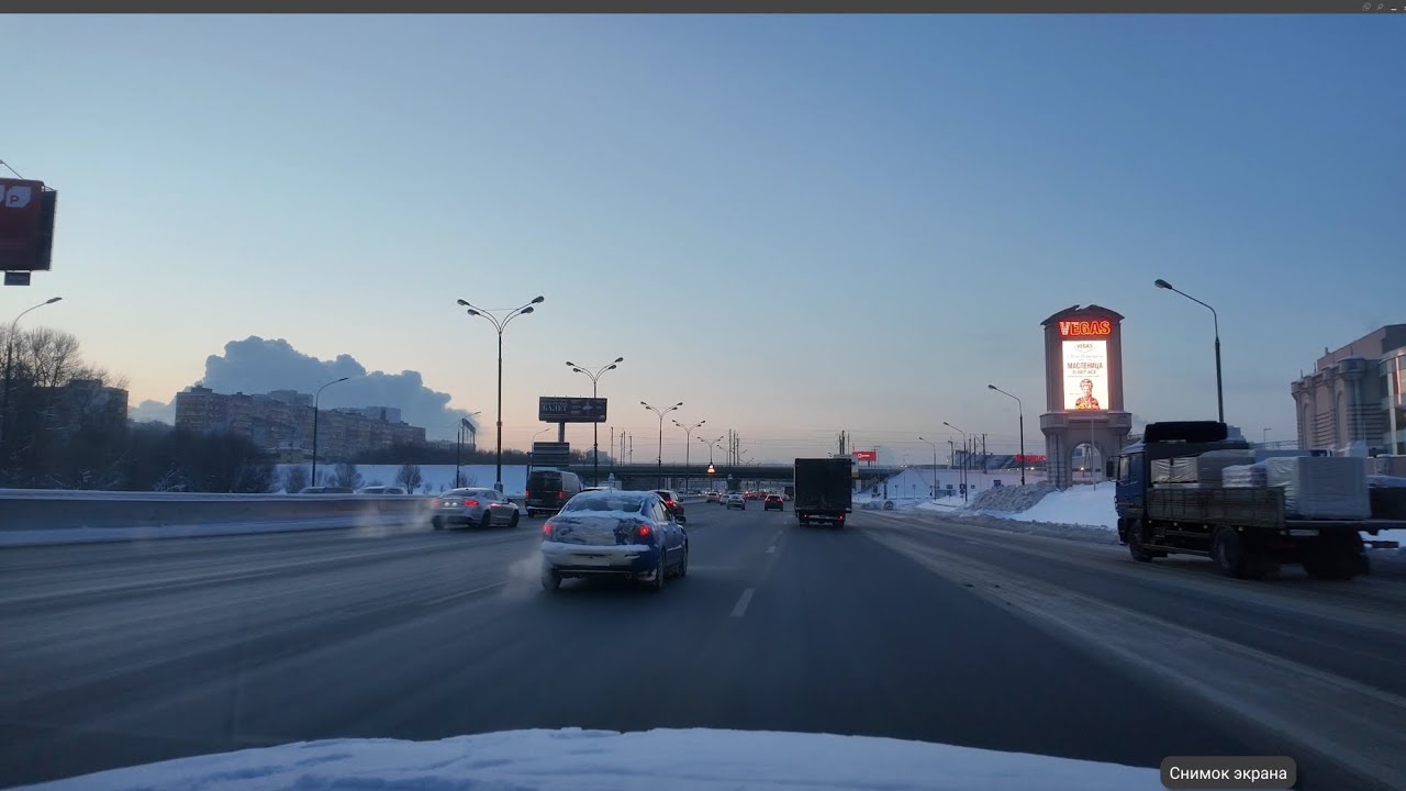 ЗИМНЕЕ МОРОЗНОЕ  УТРО   МОСКВА 4K UHD. 