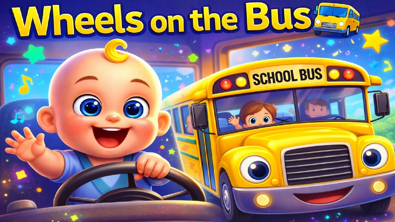 Wheels on the Bus 🚌 Cute Baby Adventure | Nursery Rhymes for Toddlers