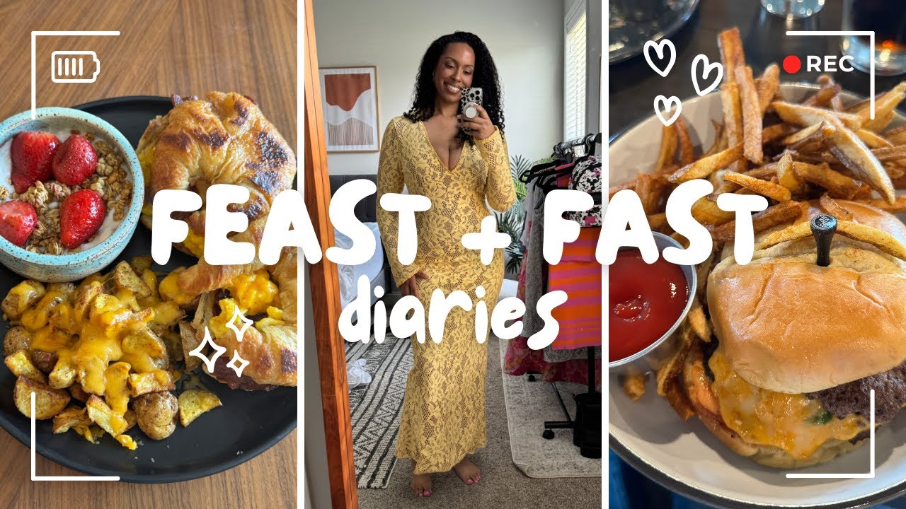 FEAST + FAST DIARIES | REALISTIC FEAST DAYS | 1 YEAR OF ADF |@TheHeartsandCake90