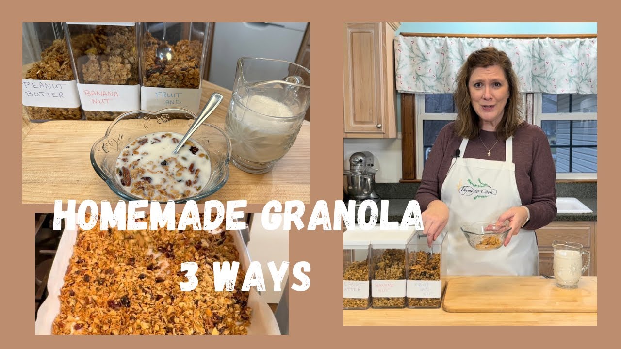 Homemade Granola, 3 Ways