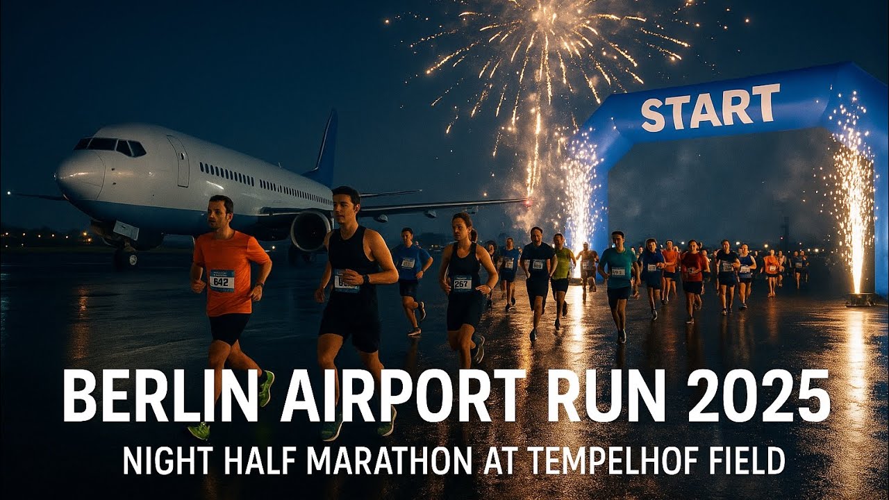 Sportscheck Run Berlin 2025 🏃‍♂️ | Night Run at Tempelhofer Feld | 21K, 10K  Highlights