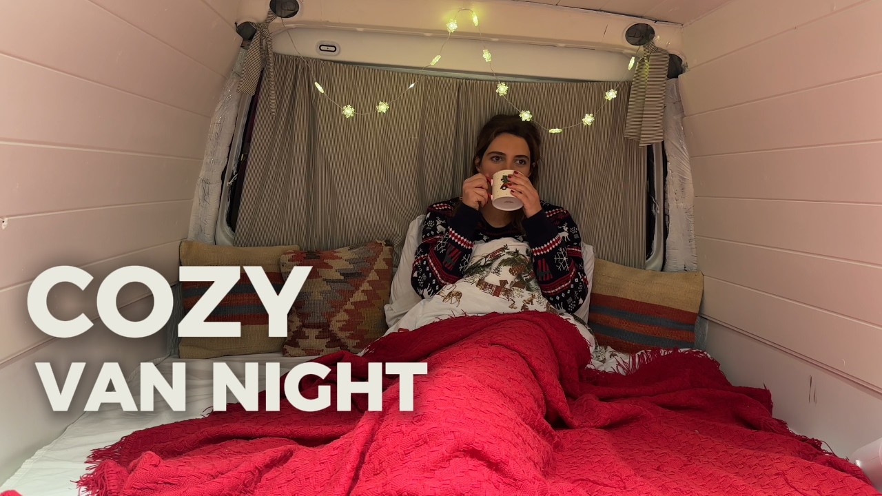 Van Life in Winter: A Cozy Night in Turna ☕️ | Quiet Winter Evening