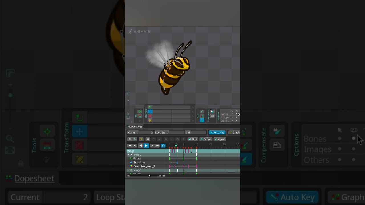Spine #animation of the 