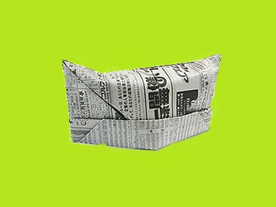 Cómo hacer un sombrero de papel usando origami