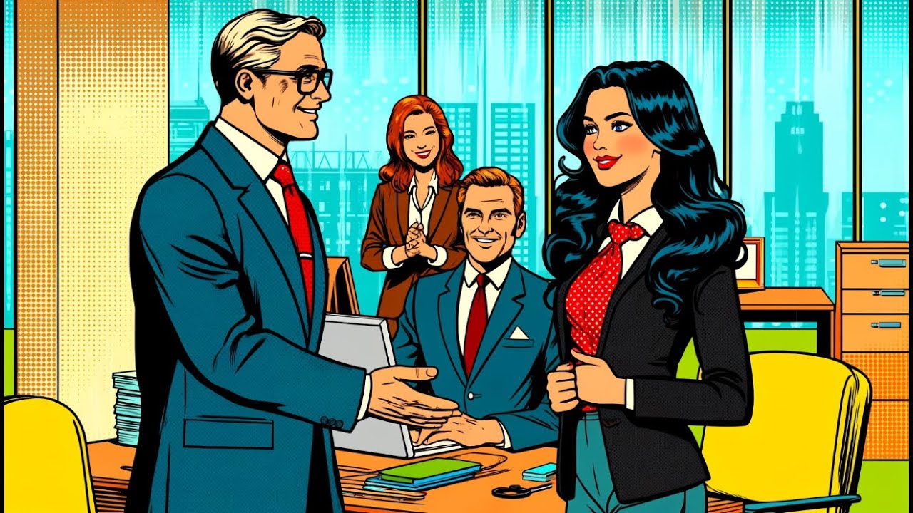 Erster Tag im B&uuml;ro (Deutsch lernen, Dialog auf Deutsch B1, German Dialogue B1, learn German)