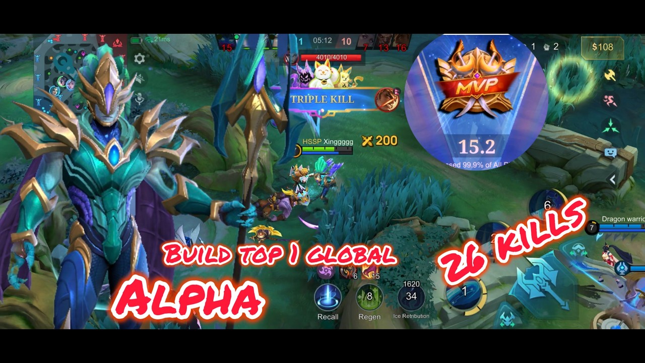 🔥 26 KILL ALPHA JUNGLER MONSTER! Enemies Deleted Instantly | BUILD TOP 1 GLOBAL ~ MLBB