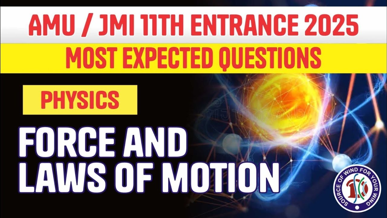 AMU / JMI 11th Entrance 2025 | Physics | Most Expected Questions