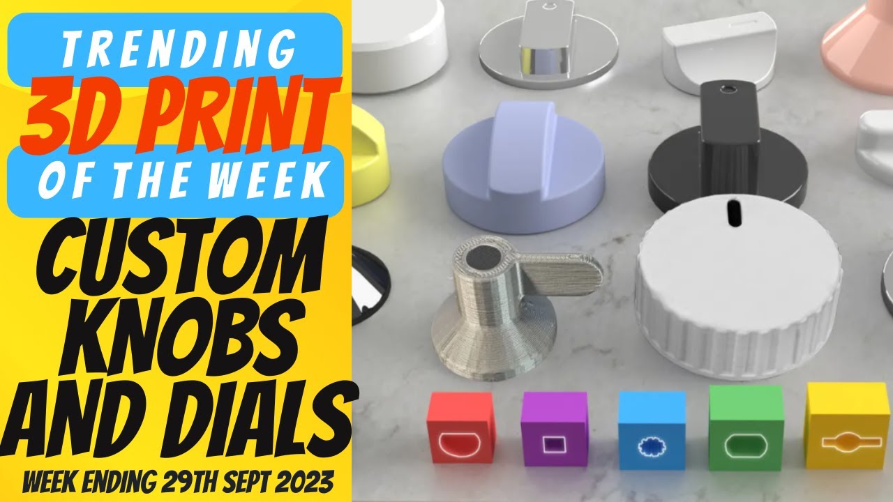 Any knob for any device. 3D printed knobs for any occasion!