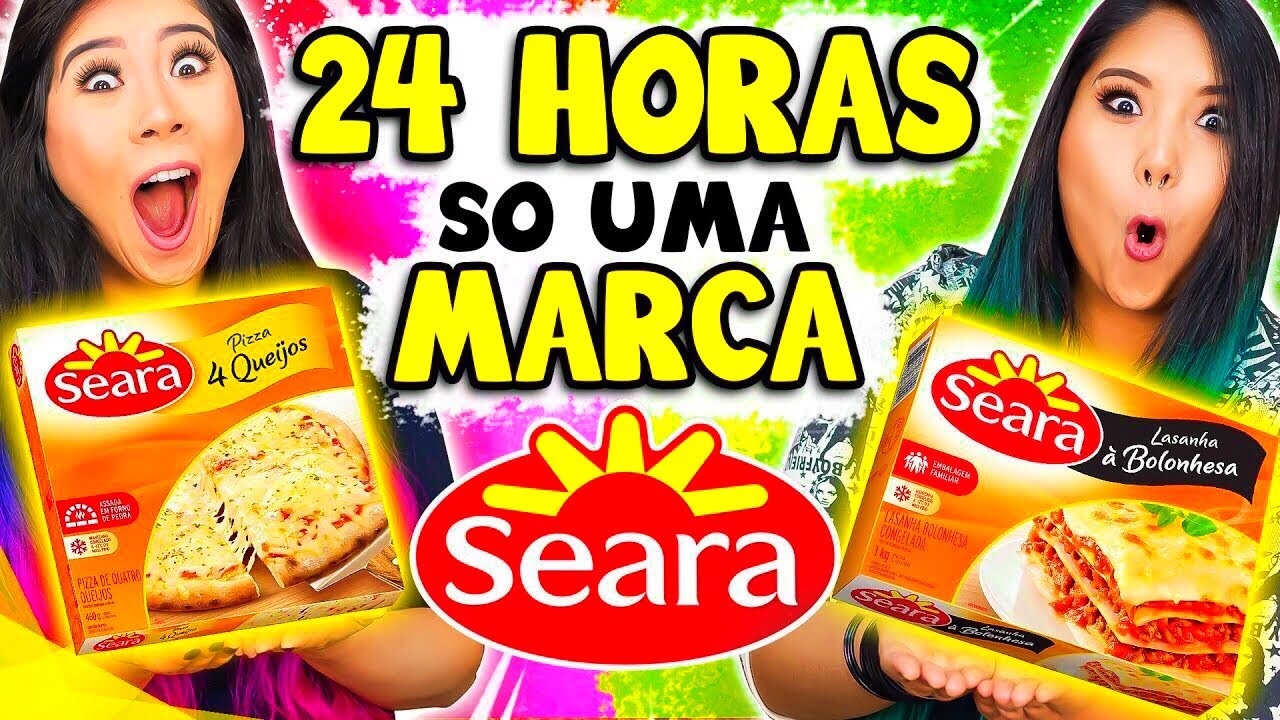 24 HORAS SÓ COMENDO COMIDAS DA MARCA SEARA! | Blog das irmãs