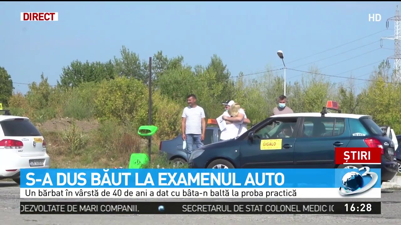 Un bărbat din Târgovişte s-a dus băut la examenul auto