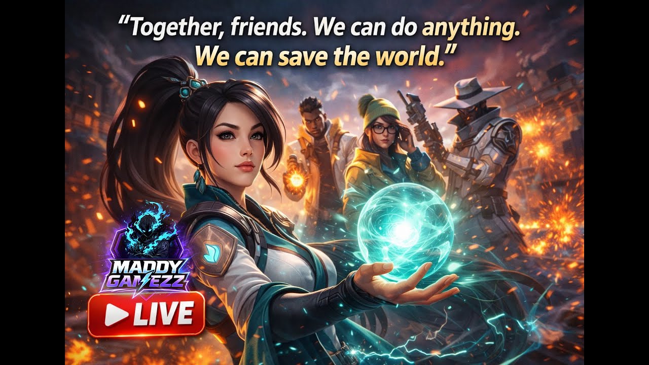 Together, friends. We can do anything. We can save the world.|| Valorant