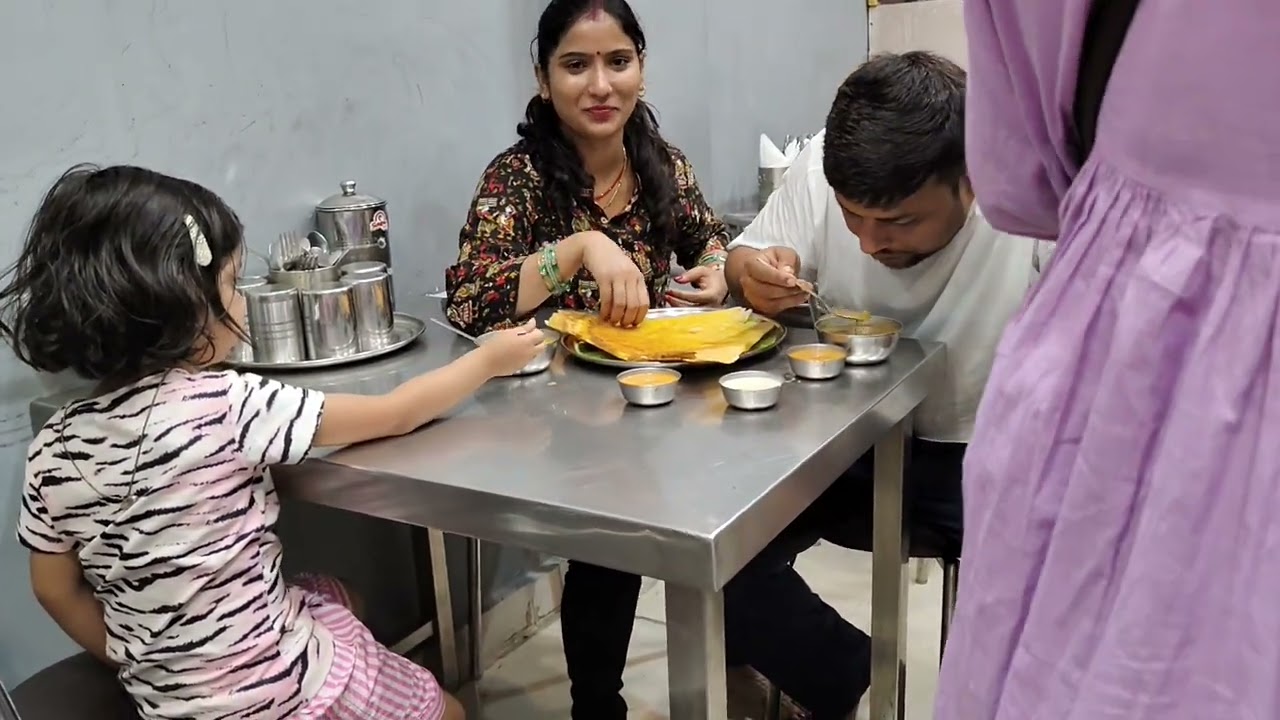 Masala dosa party at south indian restaurant, Dwarka, Delhi 