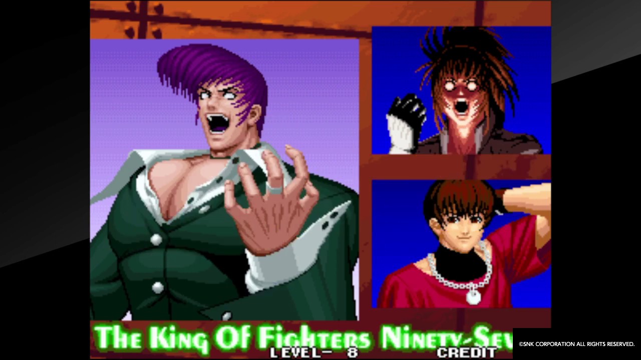 ACA NEOGEO THE KING OF FIGHTERS '97_ Orochi Iori ,Orochi leona, Orochi Cris (Level 8)