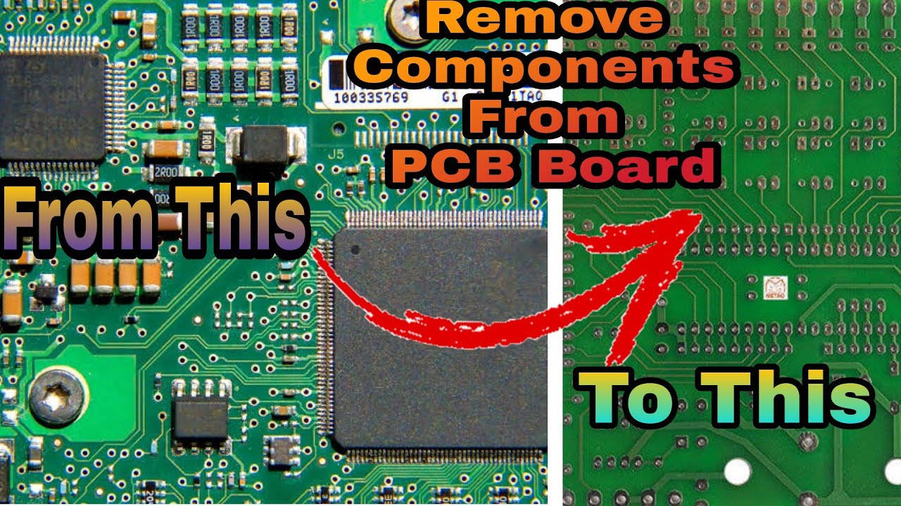 Depopulate IC Chips From PCB Board | Easy IC Chips Removing From PCB Board | Gold Recovery