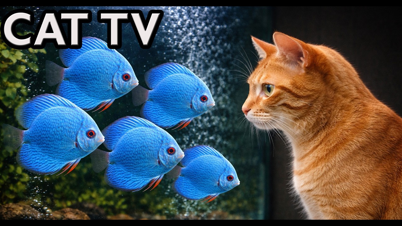 🔴 LIVE Cat TV &ndash; Videos for Cats to Watch 🐟 Relaxing Aquarium for Cats (4K No Music)