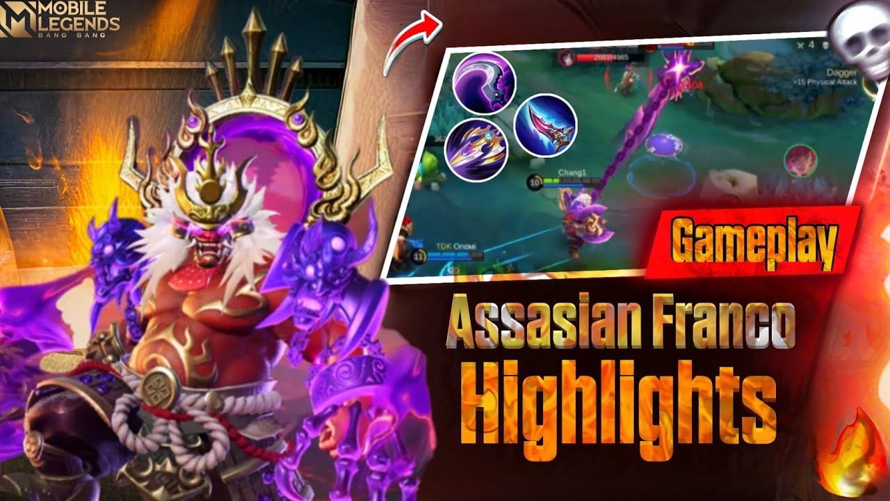 Assasian Franco ONE SHOT ONE KILL || Franco Best Fighter Build 2026 || Mobile Legends