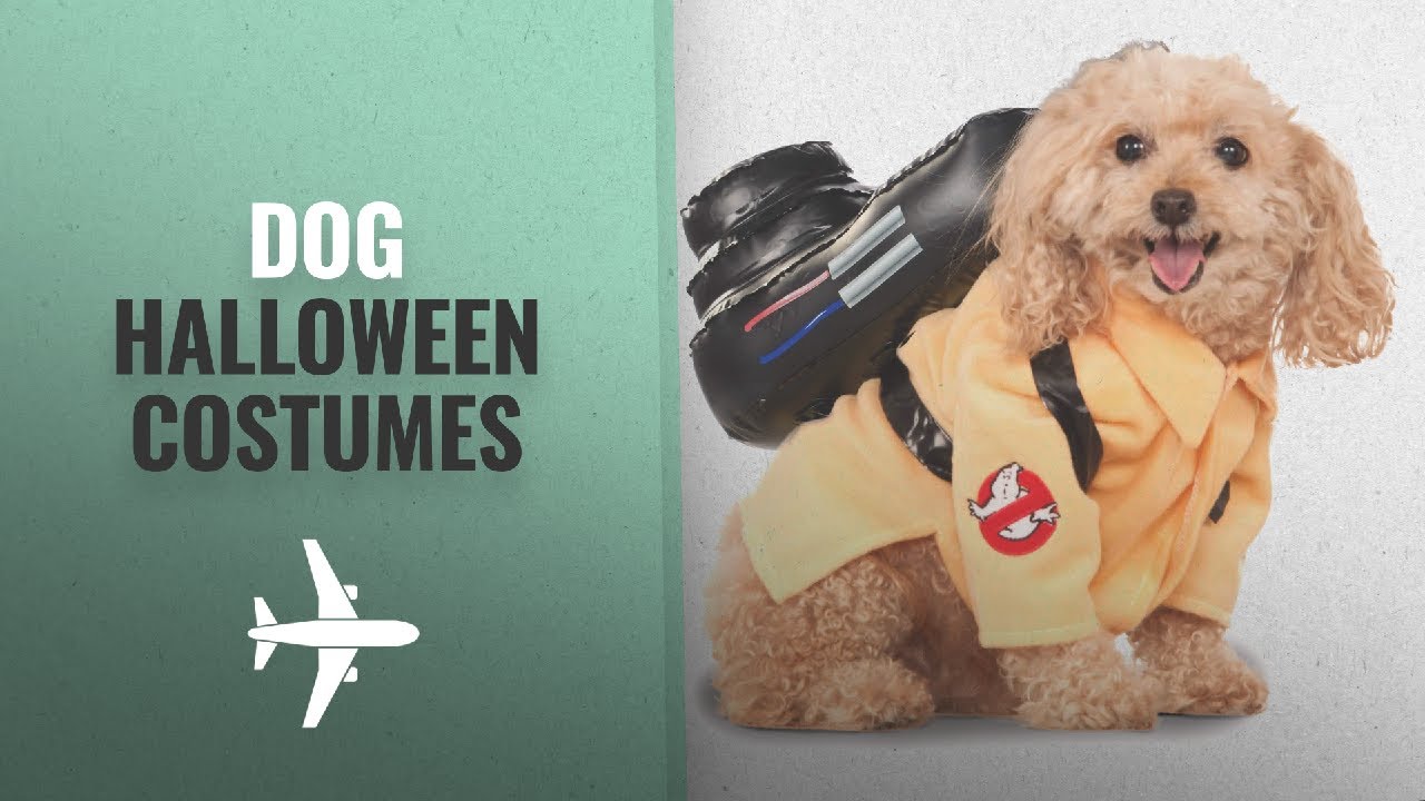 Top Dog Halloween Costumes Ideas 2018: Rubie&acute;s Ghostbusters Pet Costume, Movie Dog Outfit, Large,
