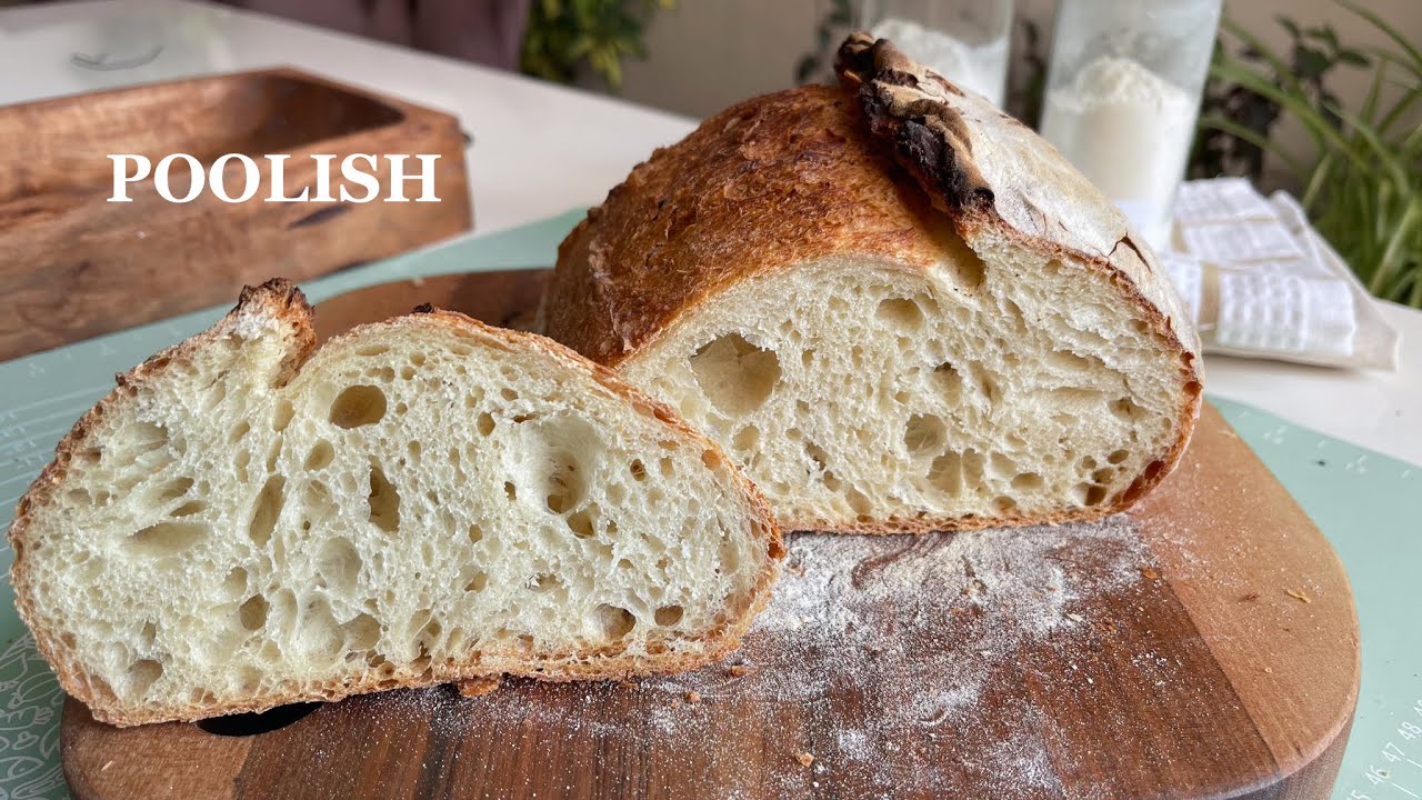Crusty French Bread with poolish |Simple methode | Bake With Me🥰