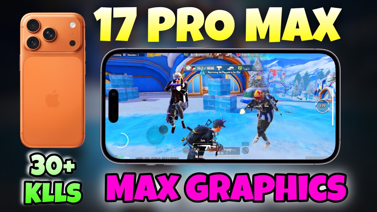 iPhone 17 Pro Max PUBG Test – HD+ 90 FPS | 30+ Kills Gameplay | Ultra Smooth Performance