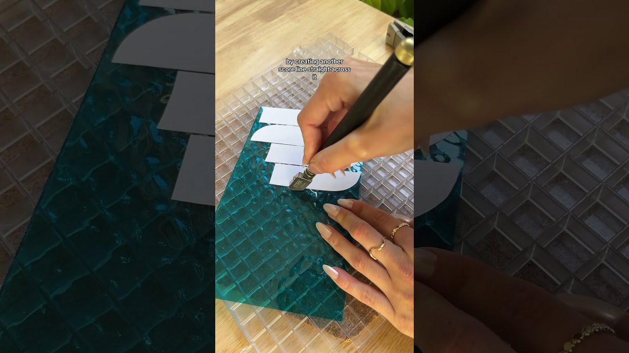 this is how you cut stained glass #stainedglass