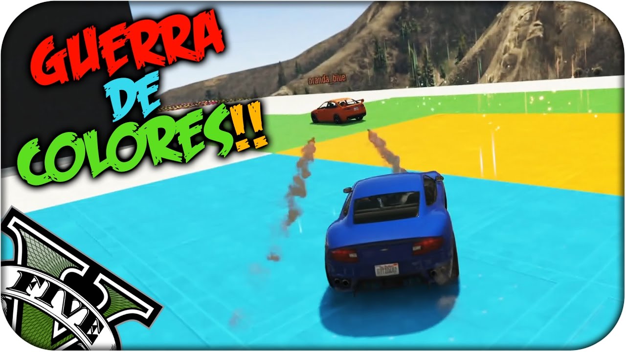 GUERRA DE COLORES!! NUEVO MINIJUEGO DE GTA V!! - Rubenillo17