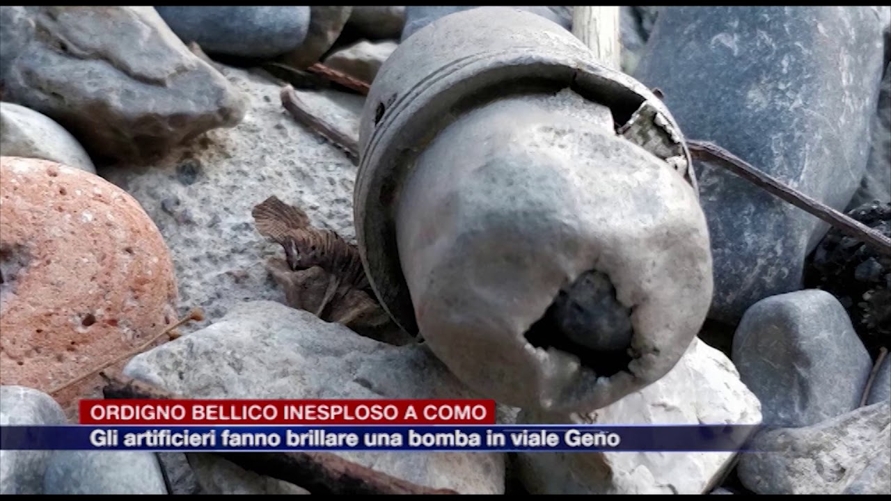 Ordigno bellico inesploso a Como. Gli artificeri fanno brillare una bomba in viale Geno