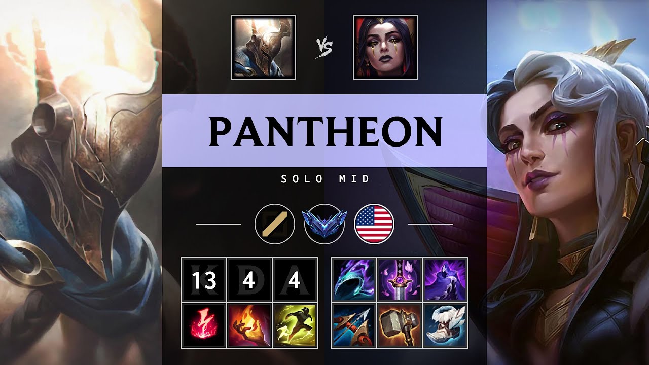 Pantheon Mid vs LeBlanc - NA Diamond Patch 25.20